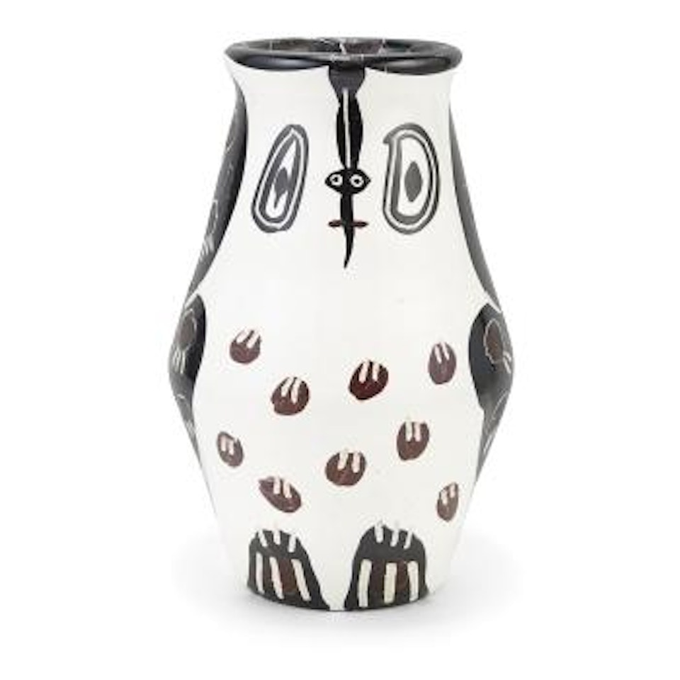 Black And Maroon Owl (Alain Ramie 123) by Pablo Picasso
