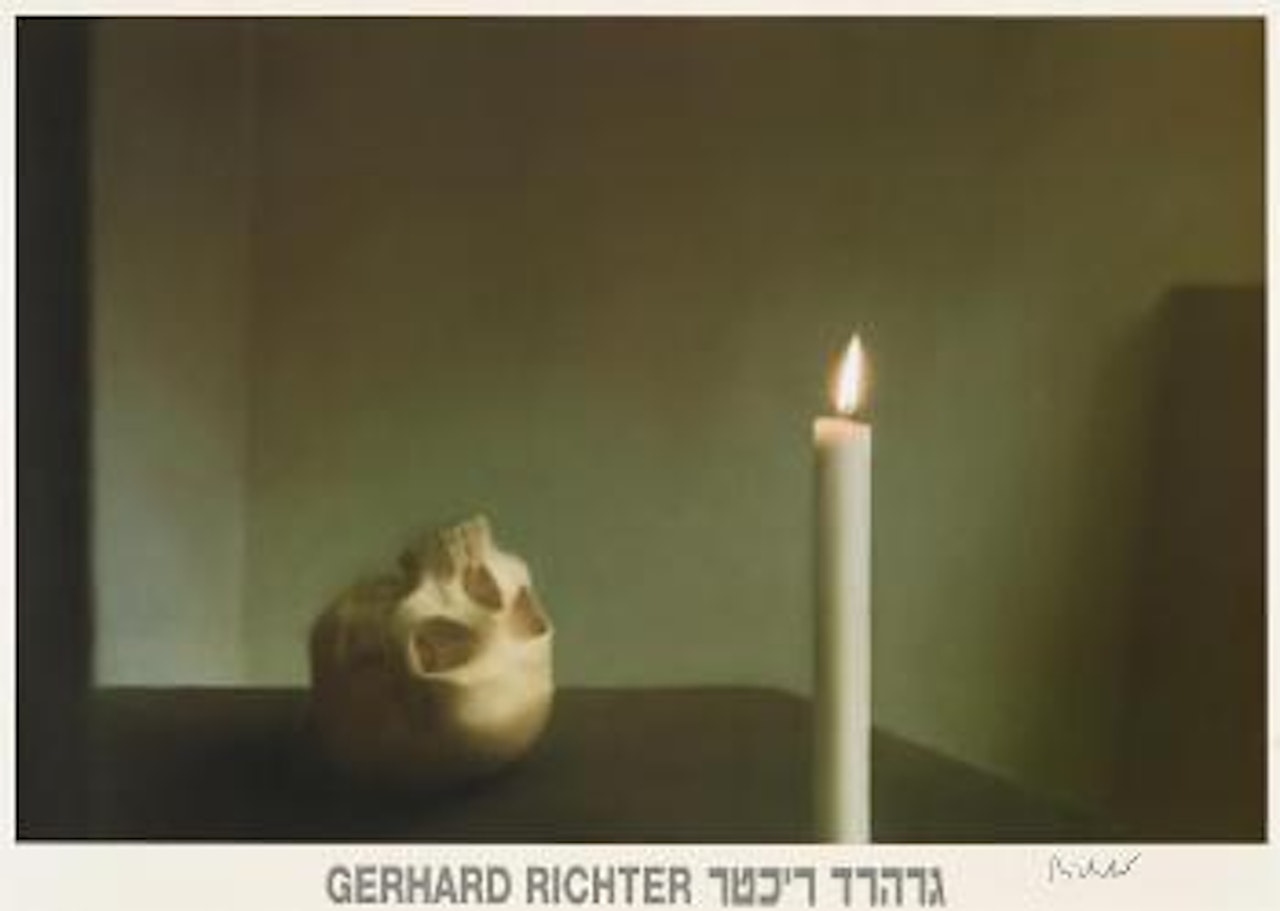 Schädel mit Kerze by Gerhard Richter
