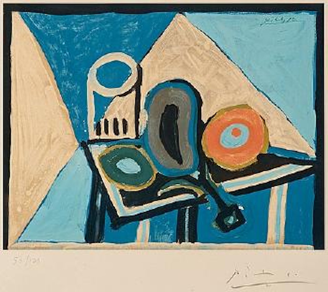 Nature morte à l'aubergine by Pablo Picasso