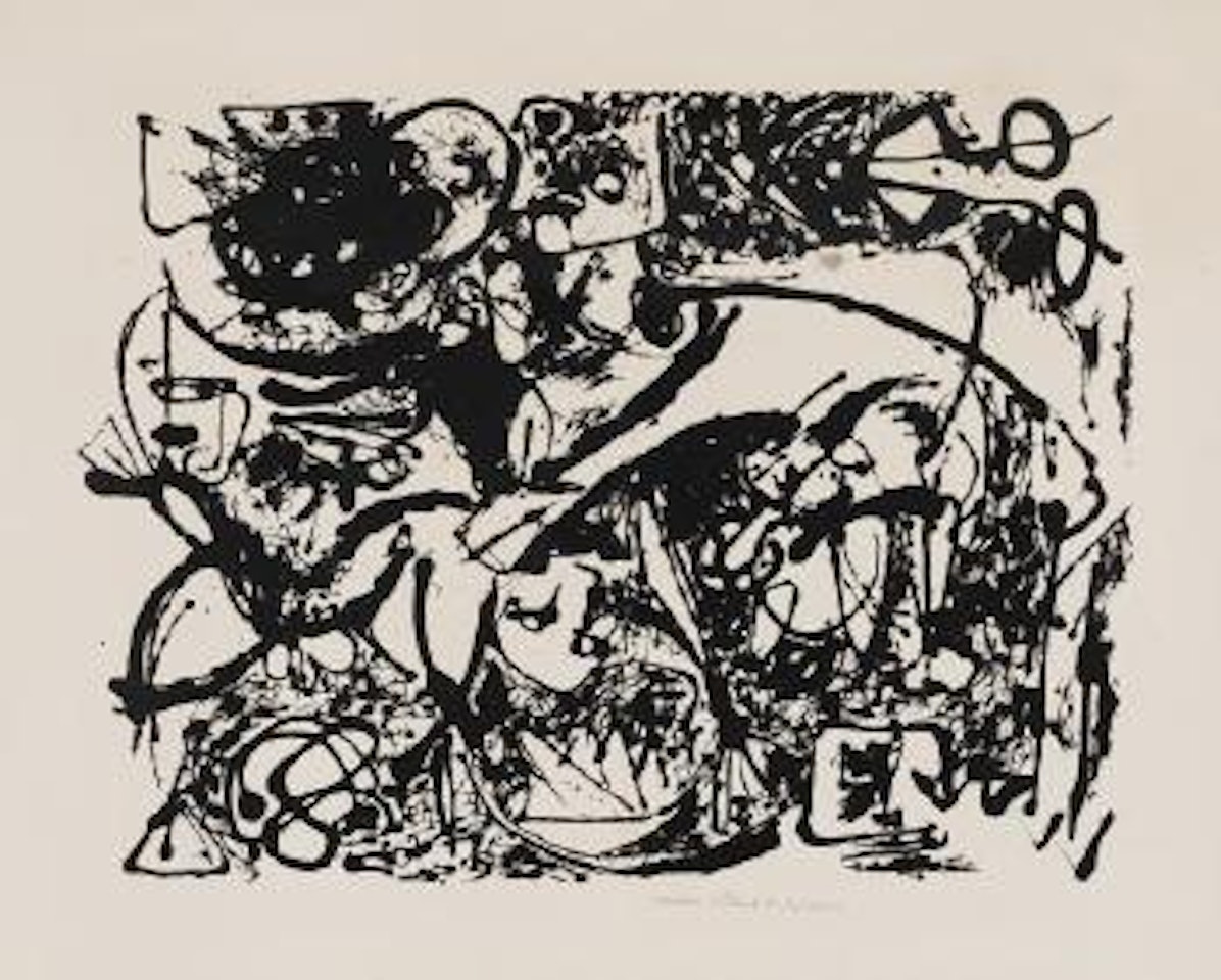 Number 8 (Black Flowing) by Jackson Pollock
