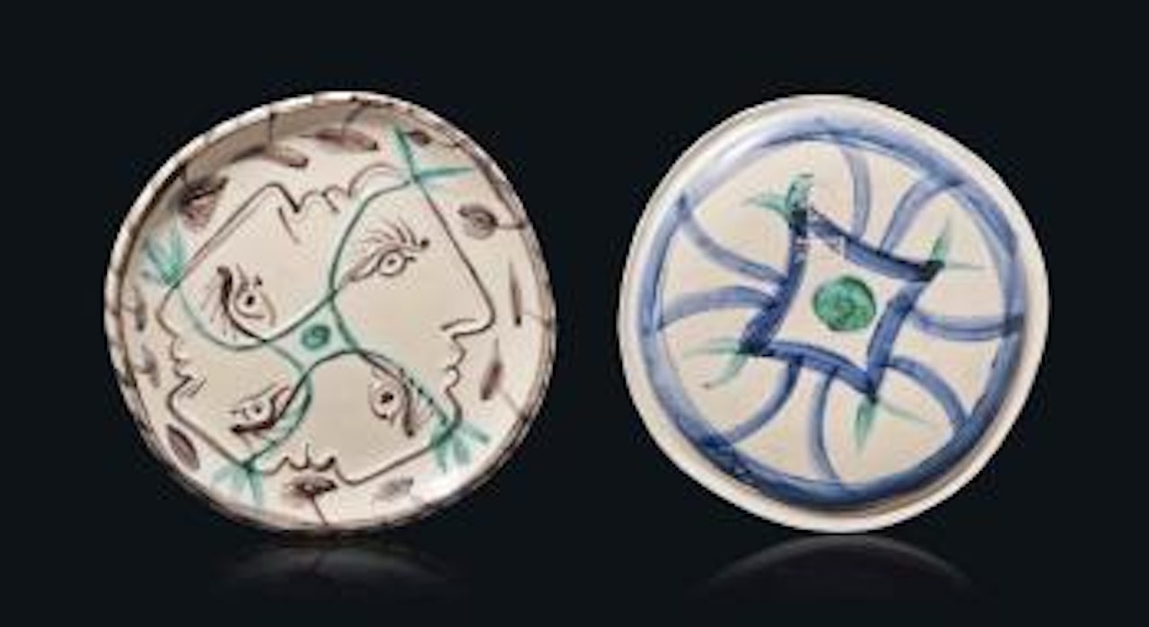 Quatre profils enlacés (A.R. 86) by Pablo Picasso