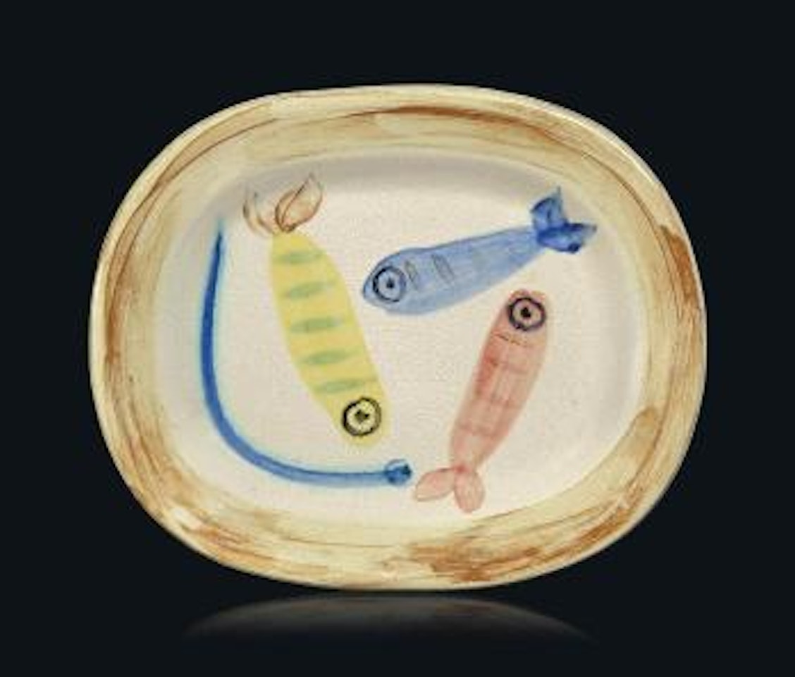 Quatre poissons polychromes (A.R. 31) by Pablo Picasso