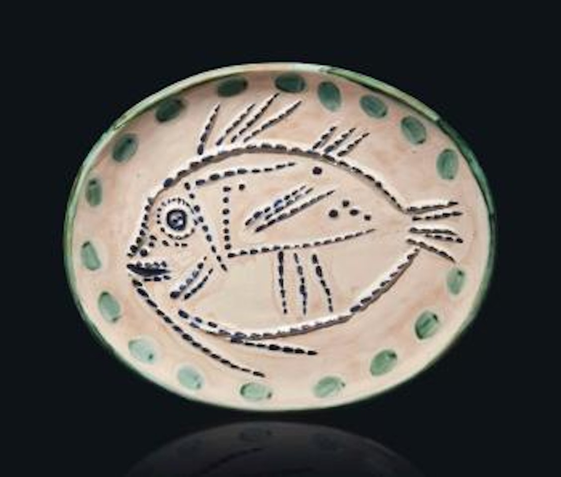 Poisson fond roux (A.R. 169) by Pablo Picasso