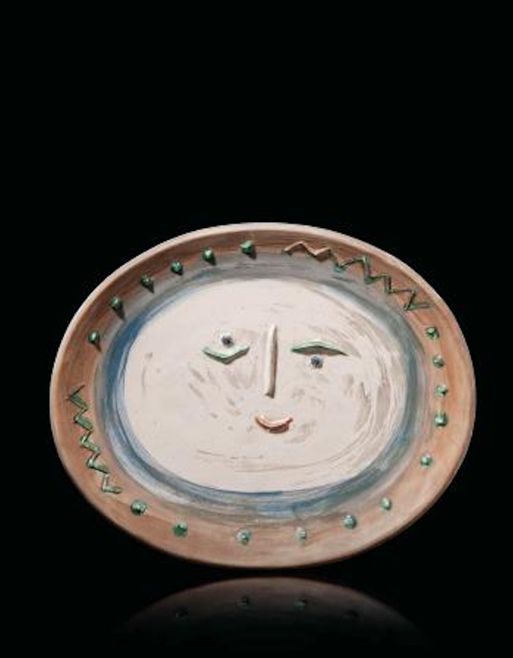 Visage dans un ovale (A.R. 276) by Pablo Picasso