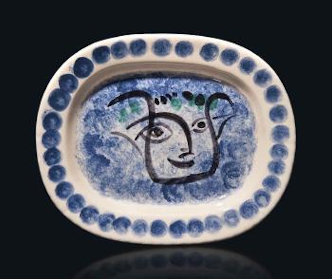 Visage noir putoisé (A.R. 49) by Pablo Picasso
