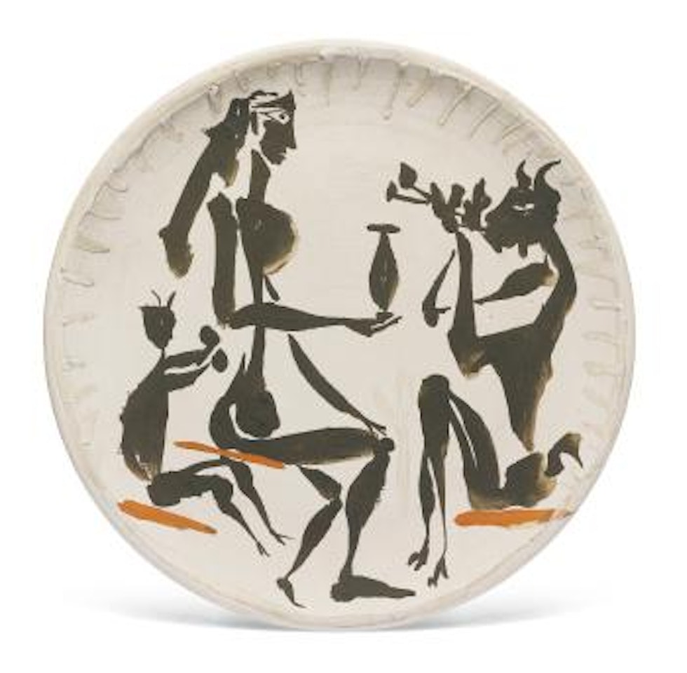 Faunes Musiciens Et Femme by Pablo Picasso