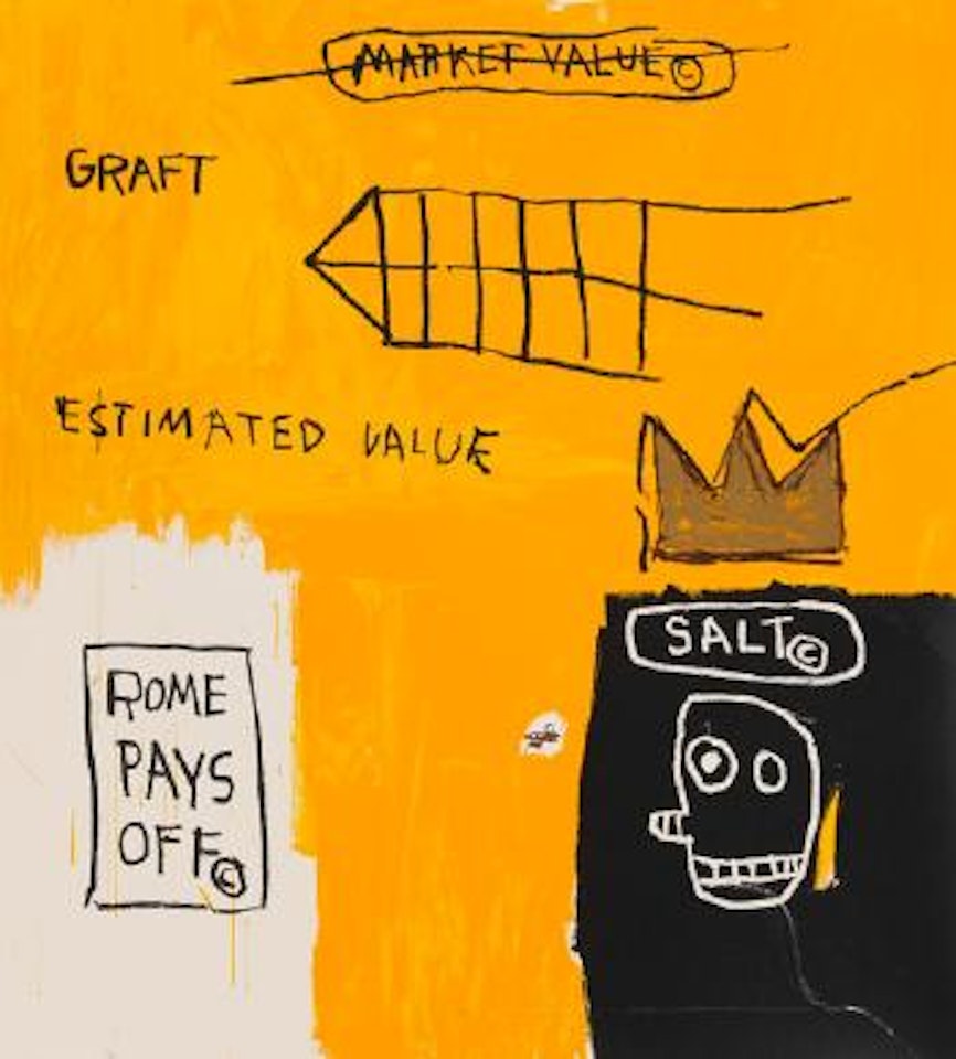 Rome pays off by Jean-Michel Basquiat
