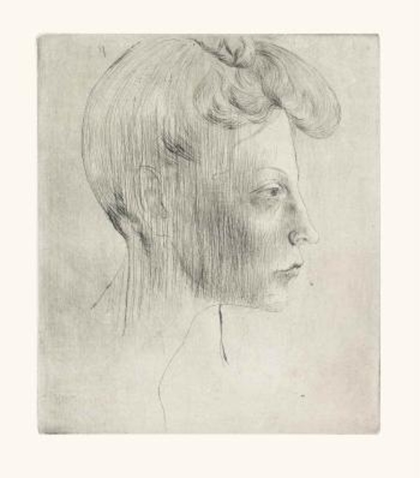 TÃªte de Femme, de Profil, from La Suite des Saltimbanques by Pablo Picasso