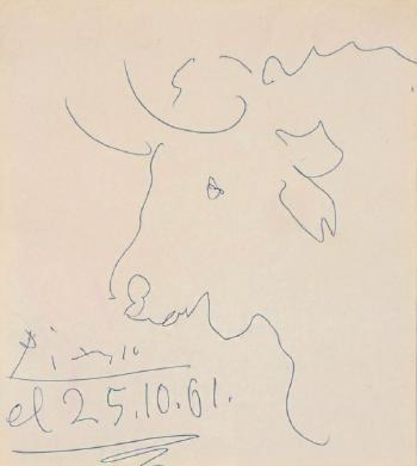 Tête de minotaure by Pablo Picasso
