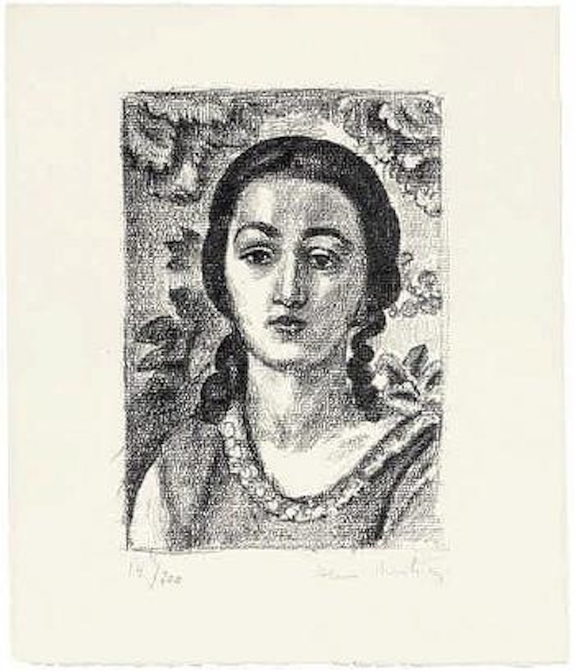 Jeune fille aux boucles brunes by Henri Matisse