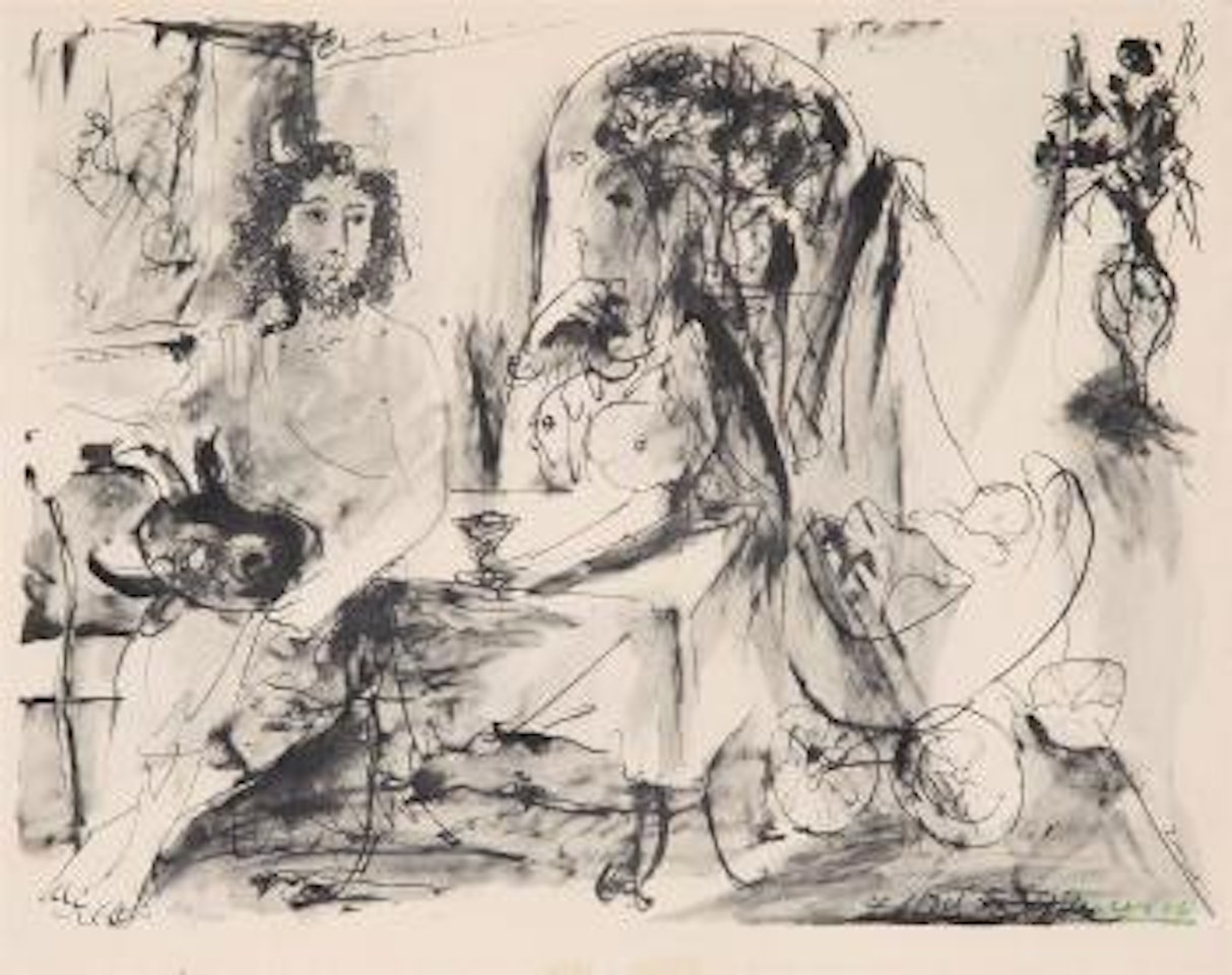 flûte double) by Pablo Picasso