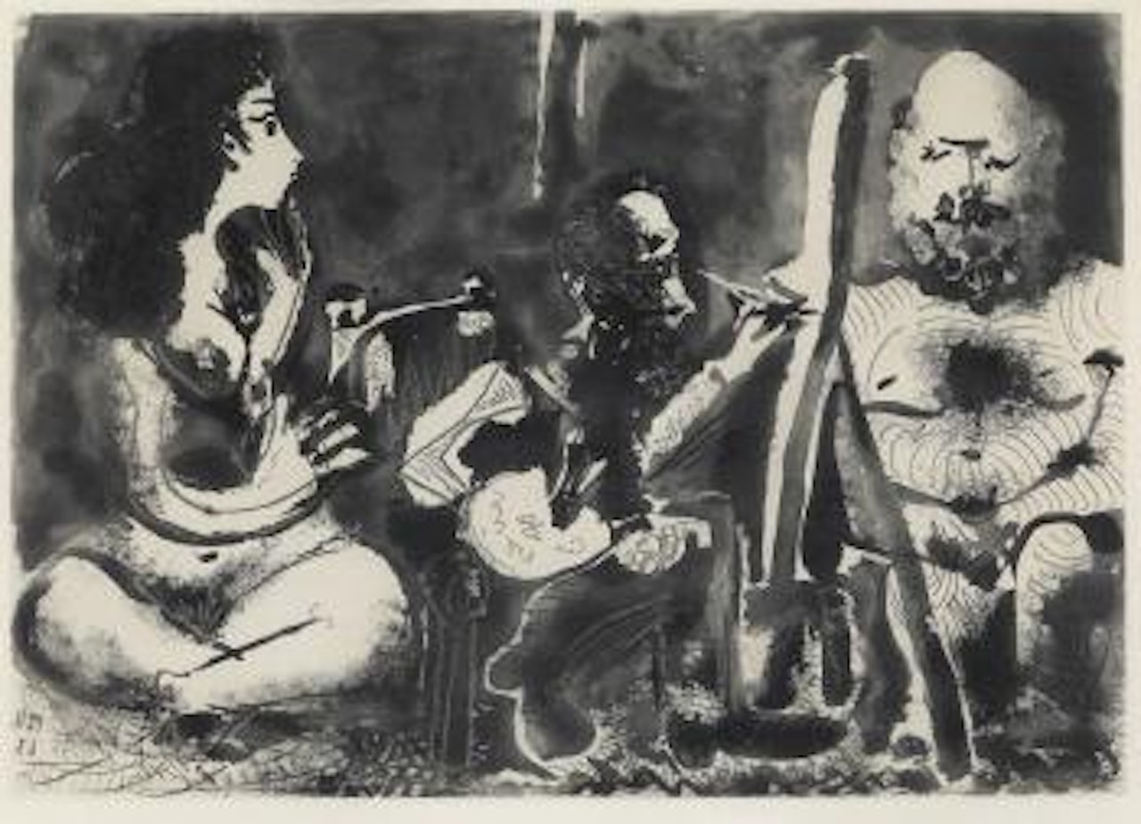 Les Bleus De Barcelone by Pablo Picasso