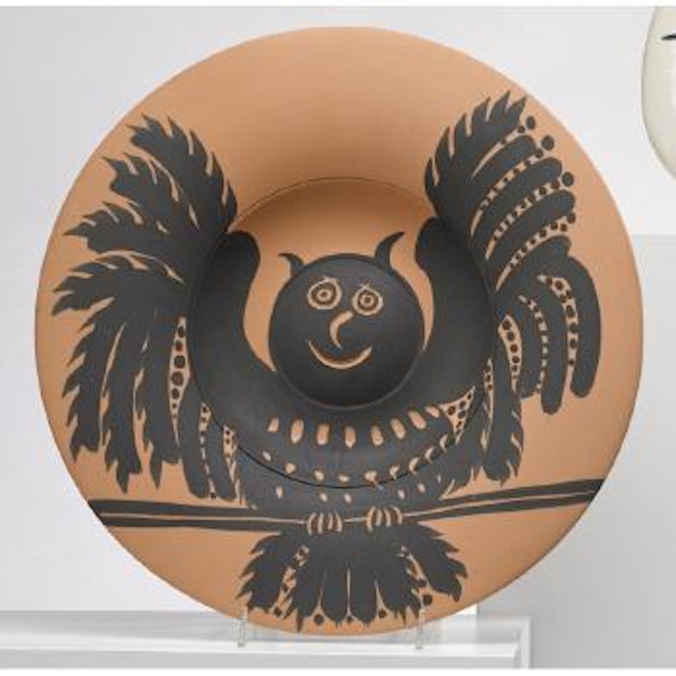 Owl with spread wings (A.R. 397) by Pablo Picasso