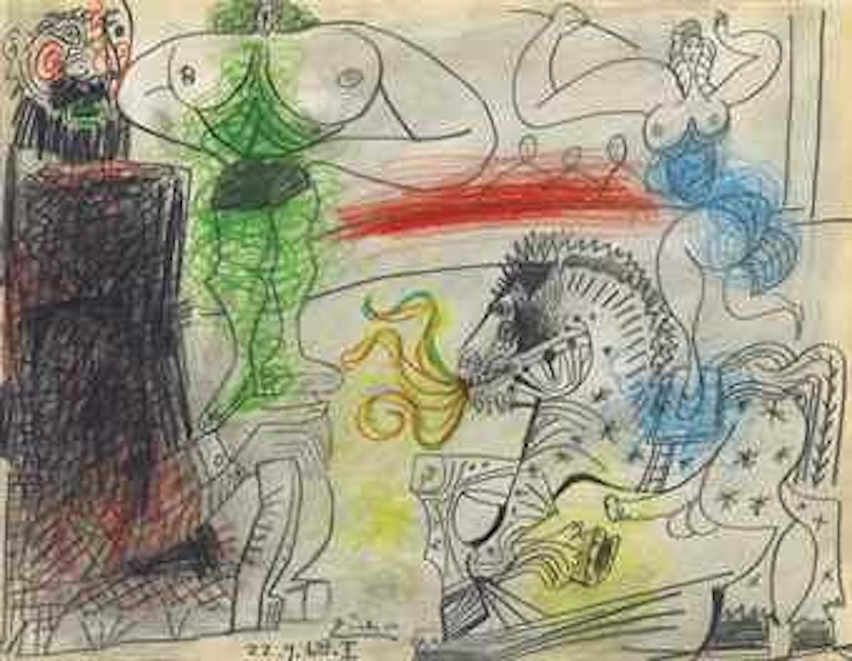 Scène de cirque by Pablo Picasso