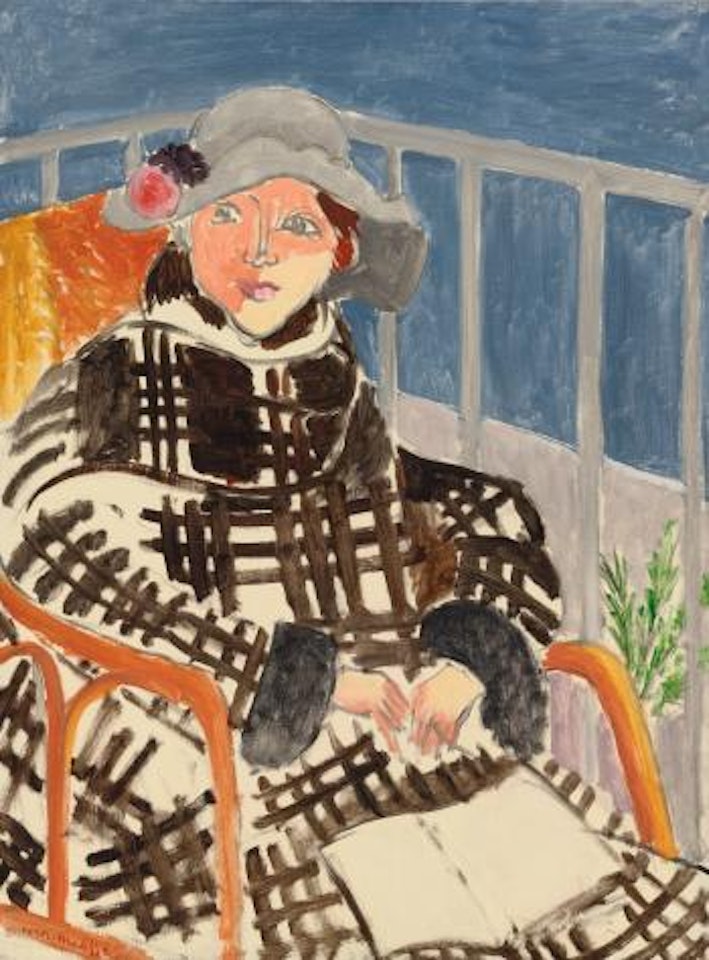 Mlle. Matisse En Manteau Ãcossais by Henri Matisse