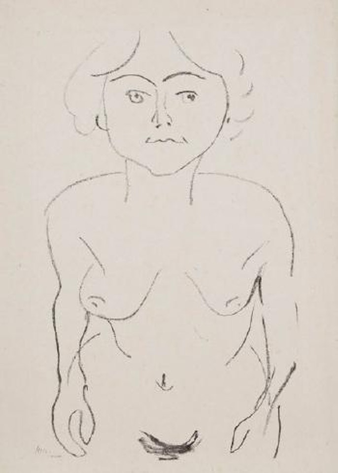 Nu de face, vue plongeante by Henri Matisse