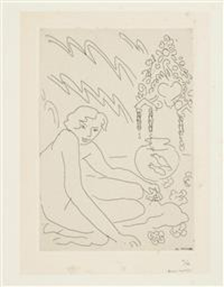 Nu Au Miroir Marocain by Henri Matisse
