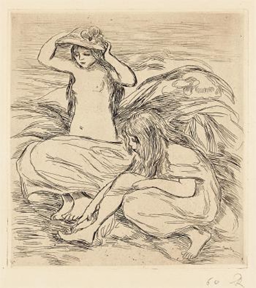 Les deux baigneuses (Two Bathers) by Pierre-Auguste Renoir