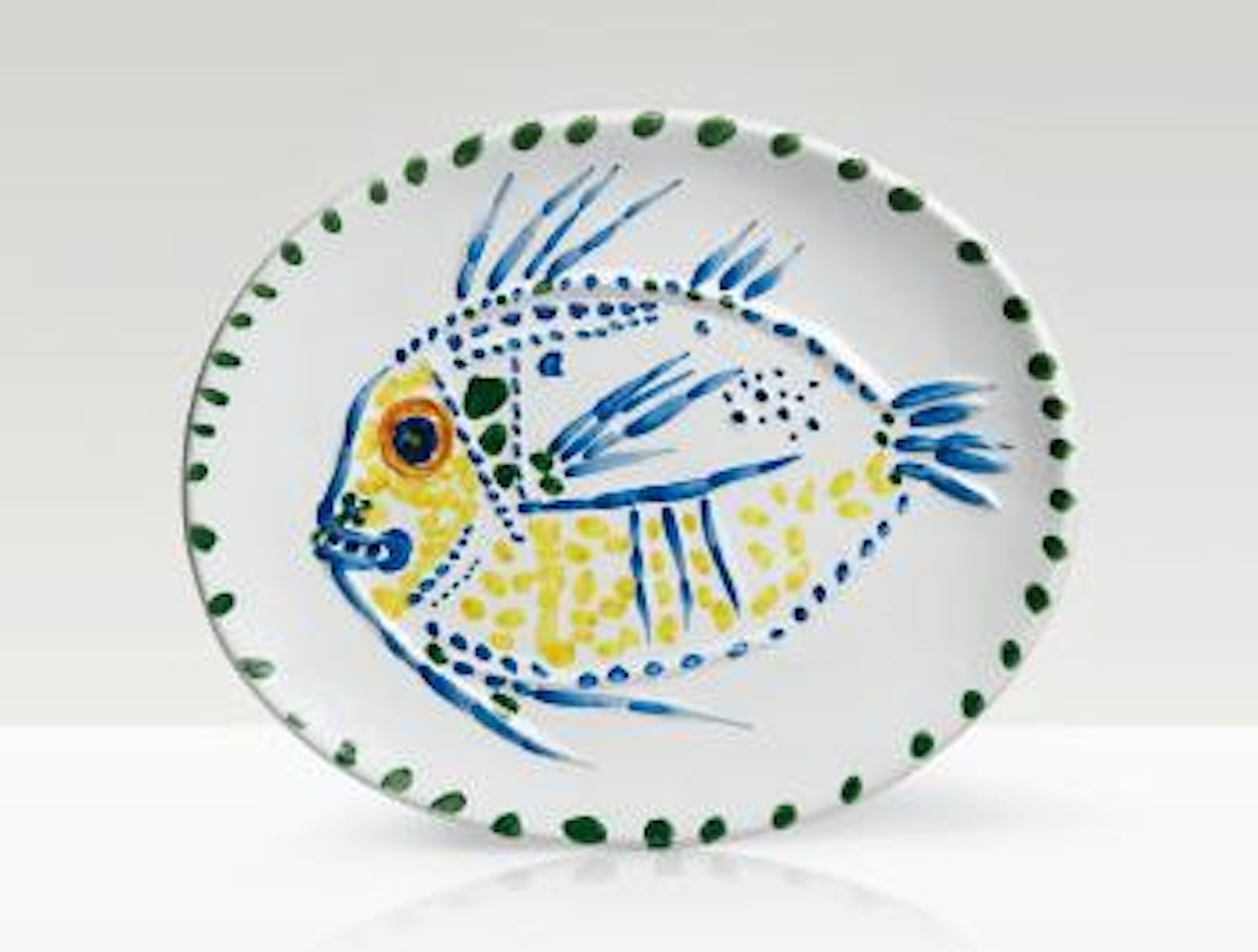 Poisson Fond Blanc by Pablo Picasso