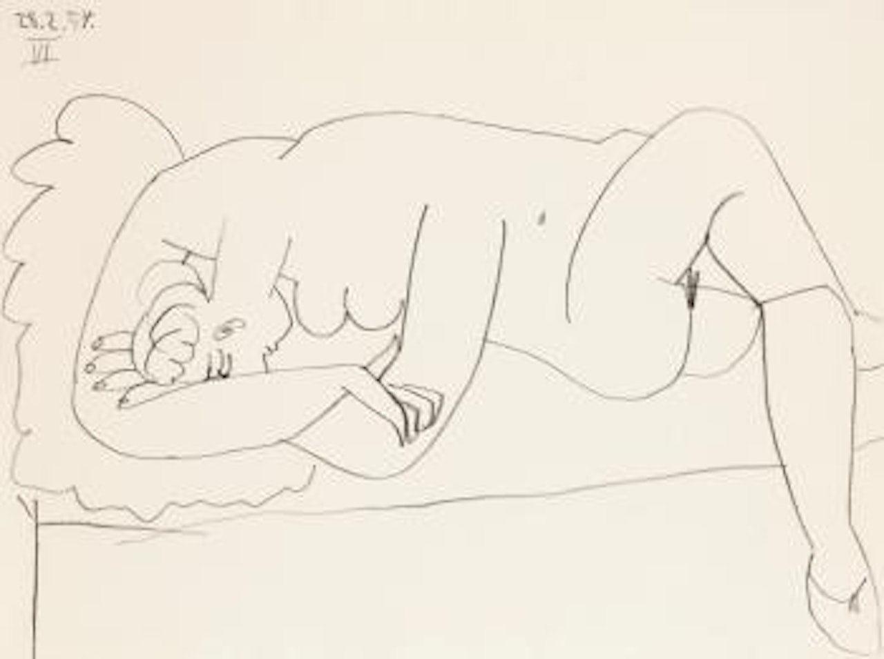 Nu Couché Endormi by Pablo Picasso