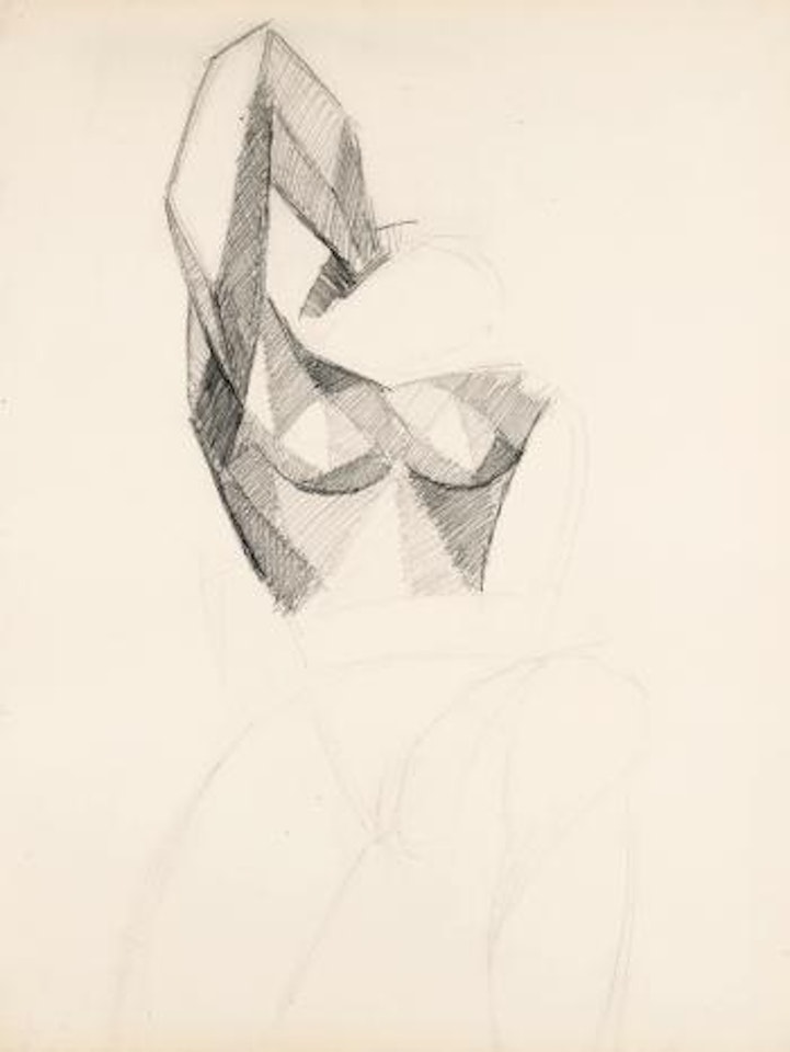 Étude D'un Buste De Femme, Bras Levé by Pablo Picasso