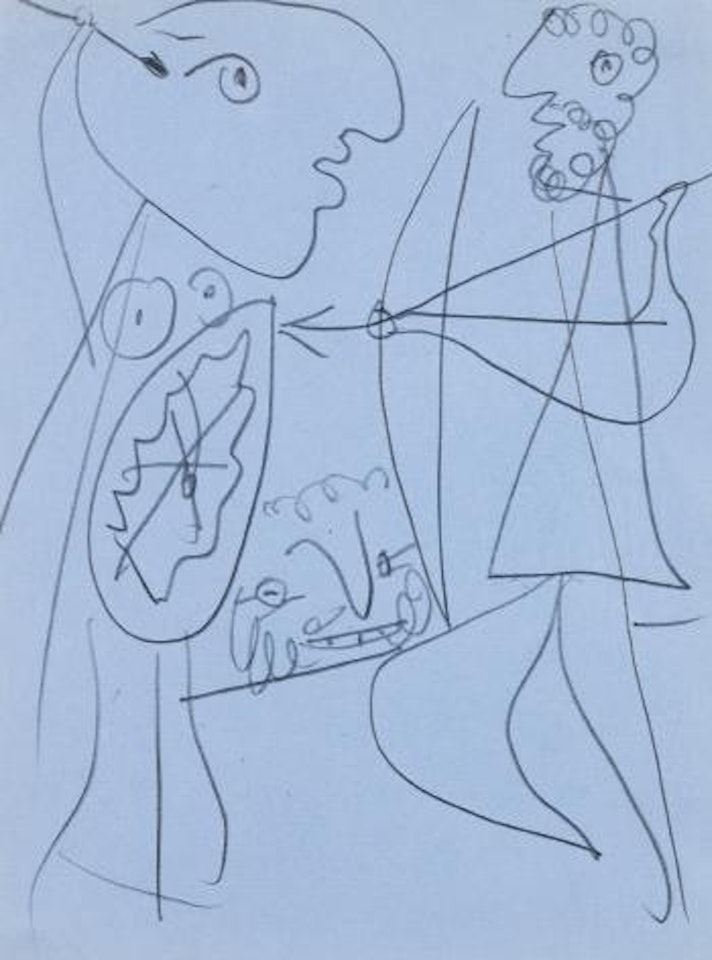 Étude Pour Lysistrata - Divers Personnages by Pablo Picasso