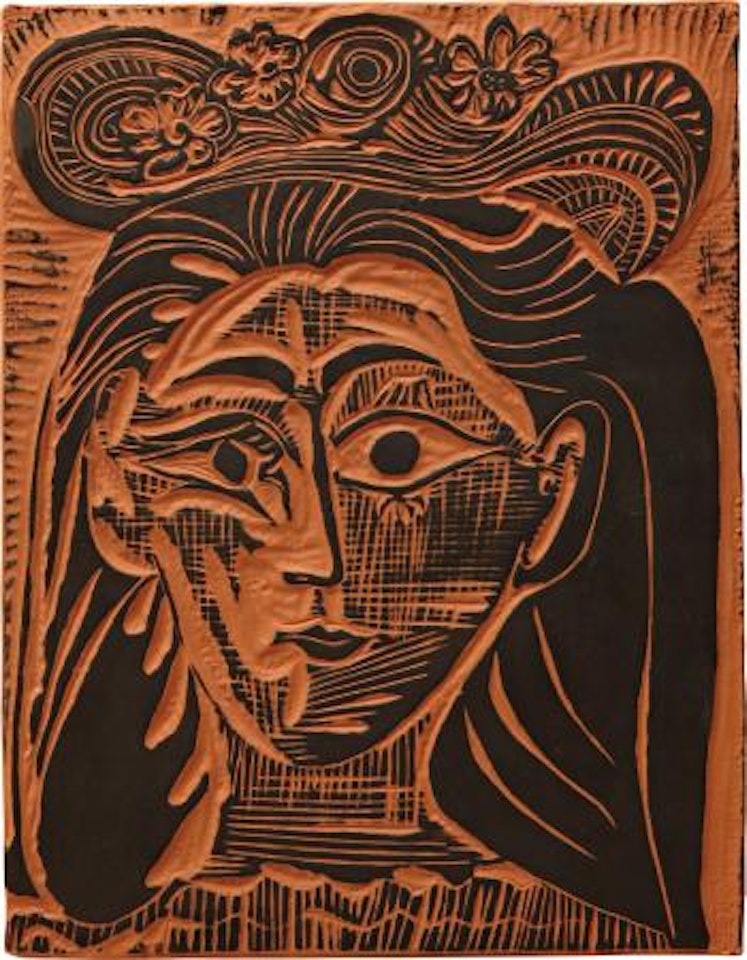 Femme au chapeau fleuri (Woman with Flowery Hat) by Pablo Picasso