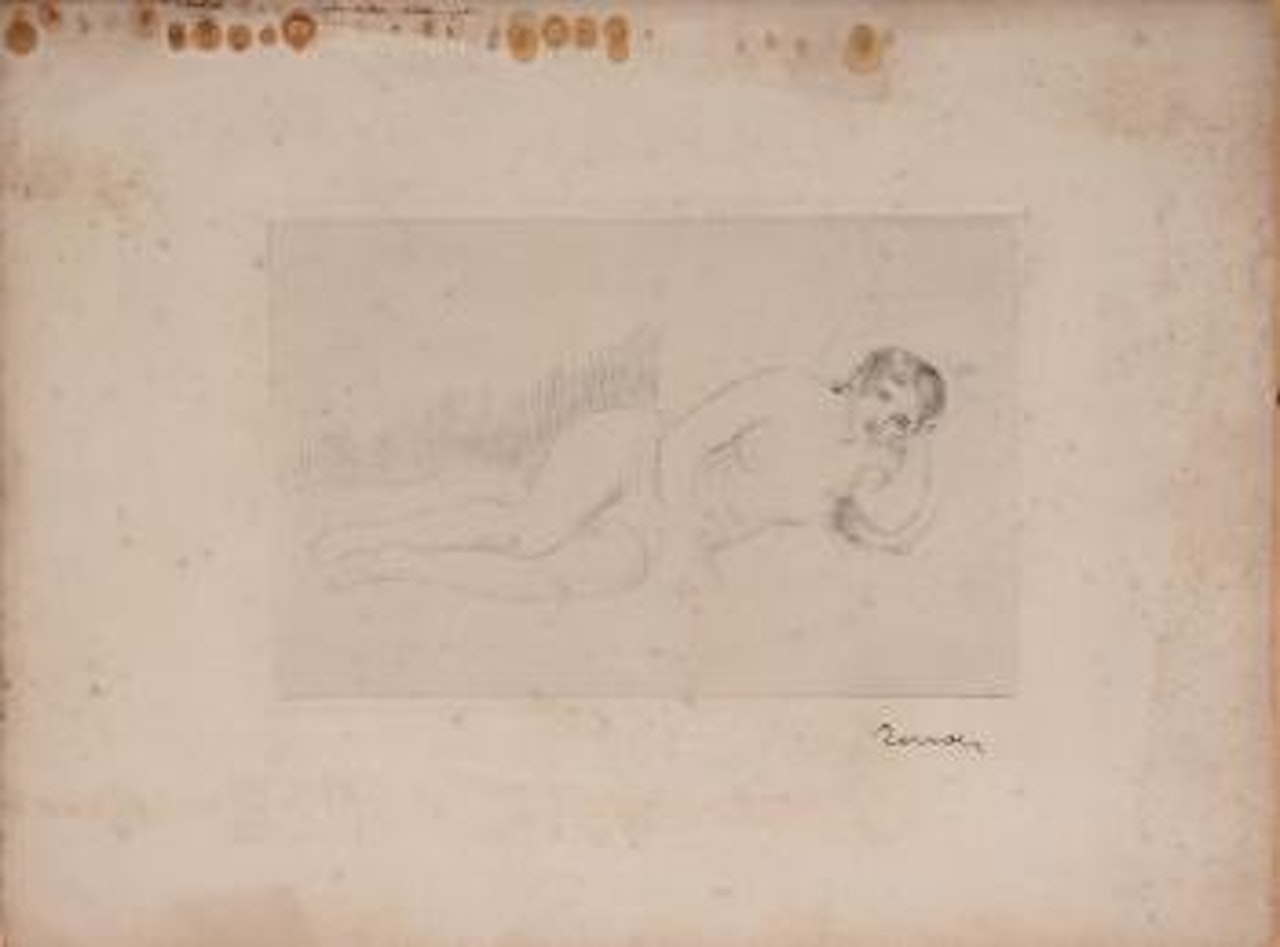 Femme nue couchée (tournée à droite) by Pierre-Auguste Renoir
