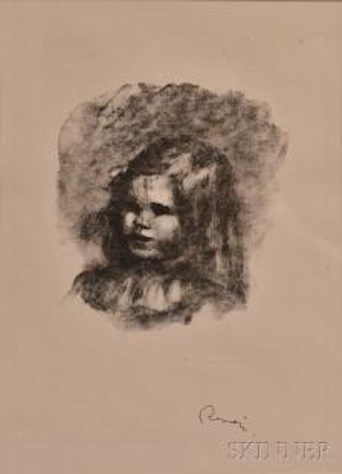 Claude Renoir tournè à gauche by Pierre-Auguste Renoir