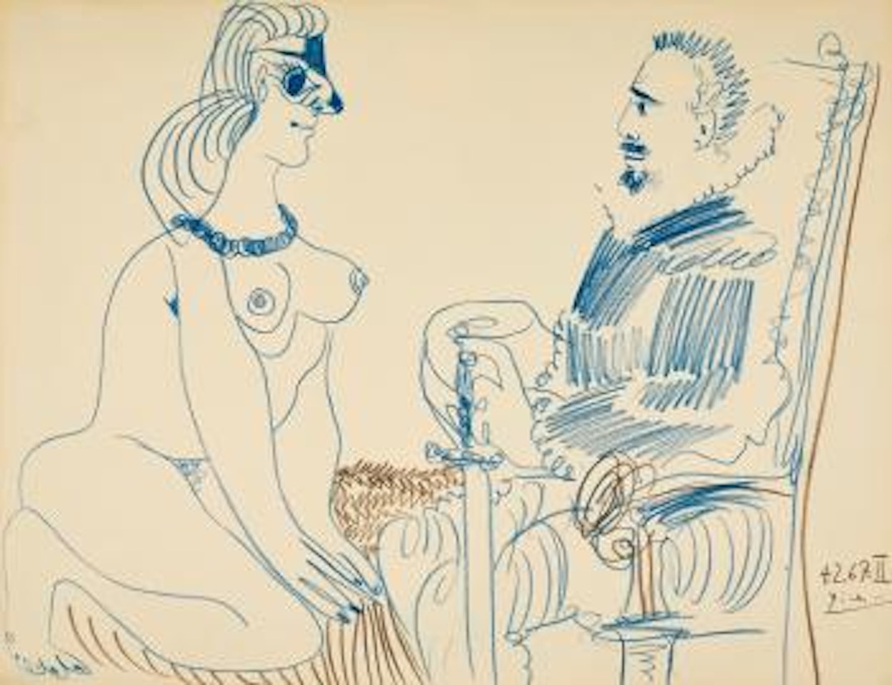 Femme et Mousquetaire by Pablo Picasso