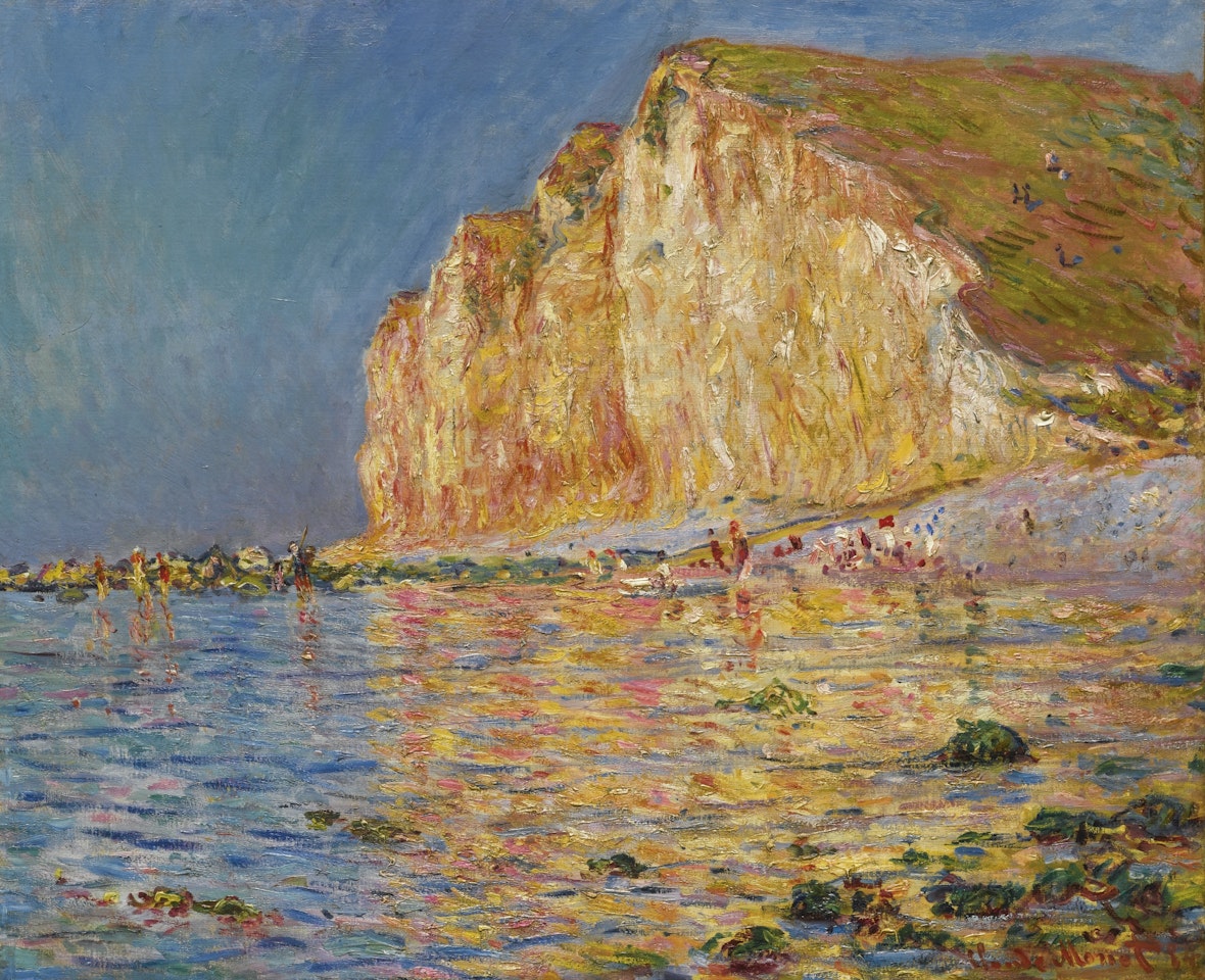 MAREE BASSE AUX PETITES-DALLES by Claude Monet