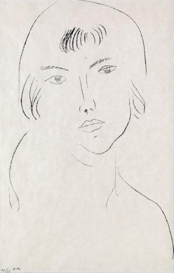 Visage à la frange by Henri Matisse
