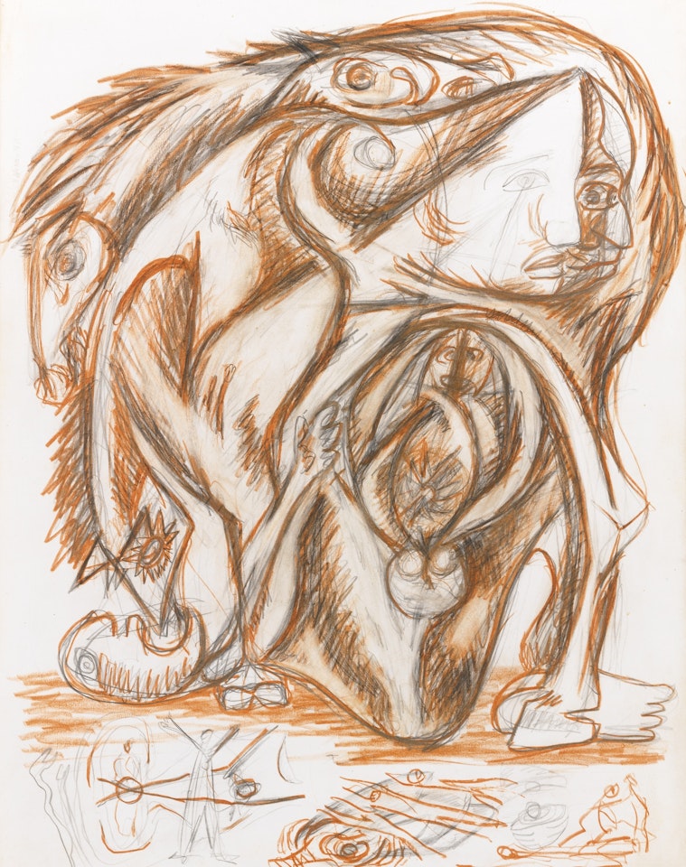 PSYCHOANALYTIC DRAWING by Jackson Pollock