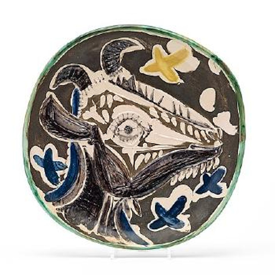 A 'Tëte De Chèvre De Profil' Dish by Pablo Picasso