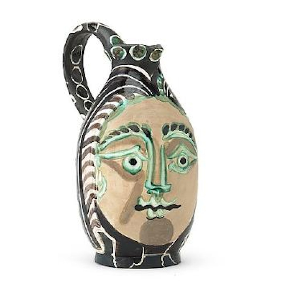 A 'Femme Du Barbu' Pitcher by Pablo Picasso