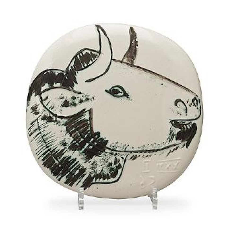 A 'Profil De Taureau', Plaque by Pablo Picasso