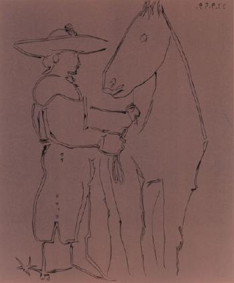 Picador et cheval by Pablo Picasso