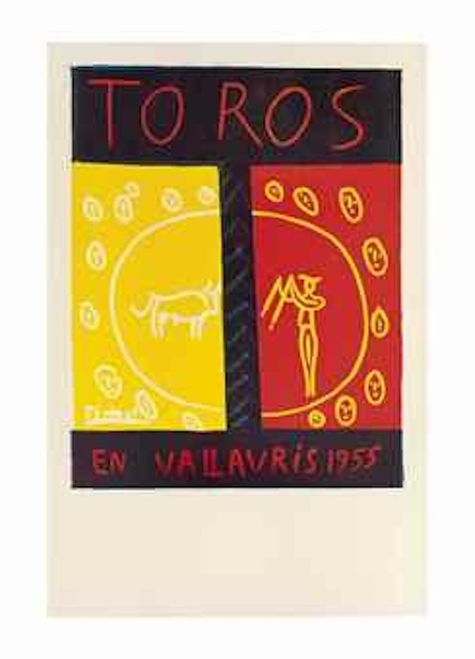 Toros En Vallauris 1955 by Pablo Picasso