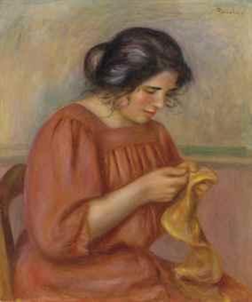 Gabrielle reprisant by Pierre-Auguste Renoir