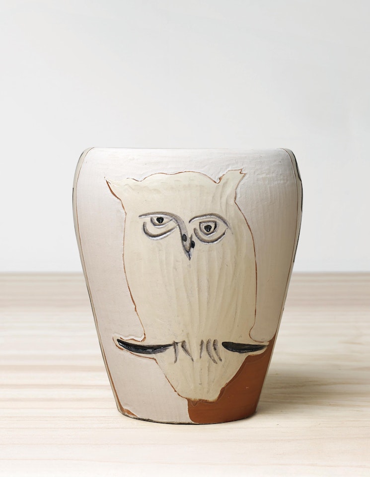 Visage et hibou (Face and Owl) by Pablo Picasso