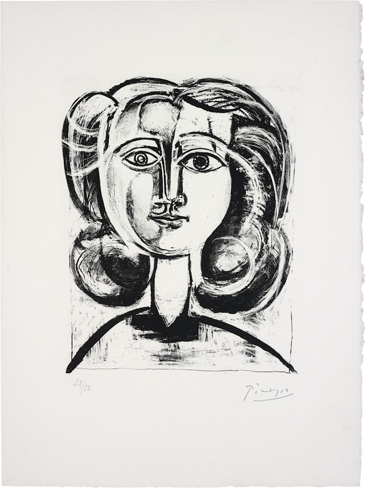 T�te de jeune fille (Head of a Young Girl) by Pablo Picasso