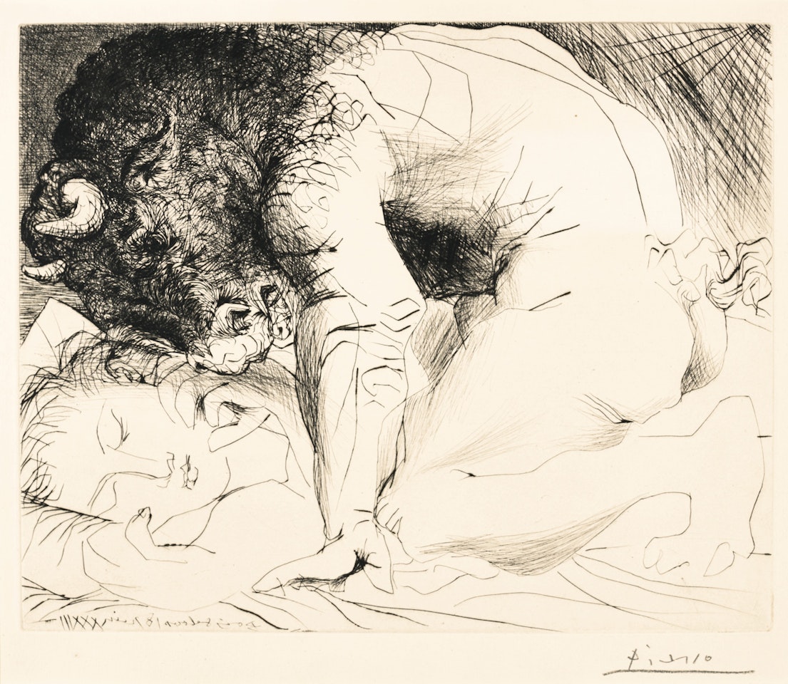 Minotaure Caressant Une Dormeuse (B. 201; Ba. 369) by Pablo Picasso