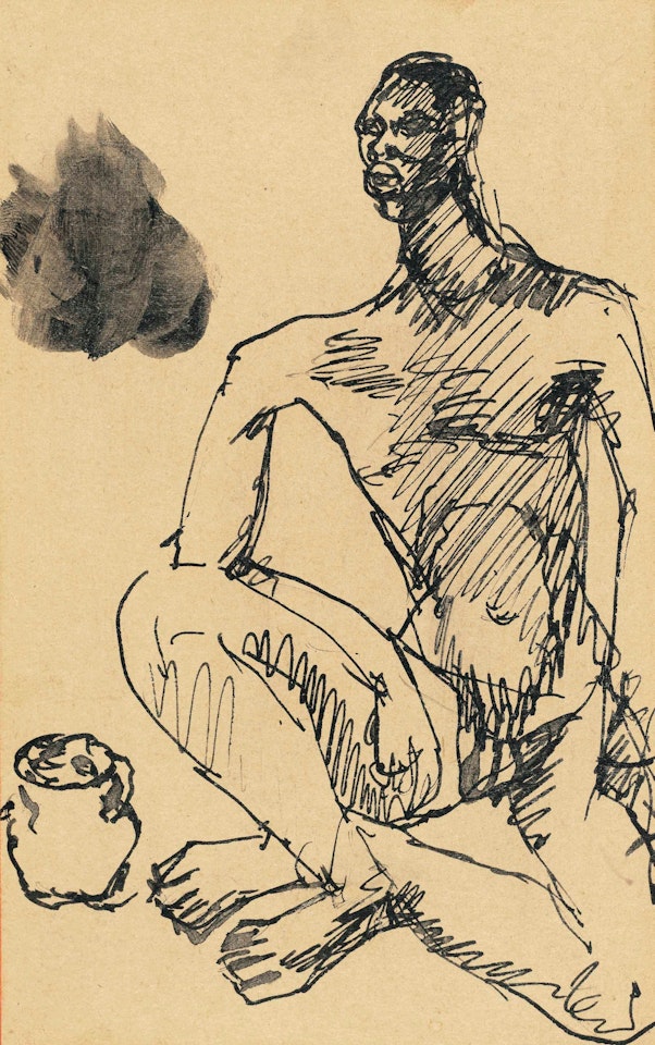 Nègre assis by Pablo Picasso