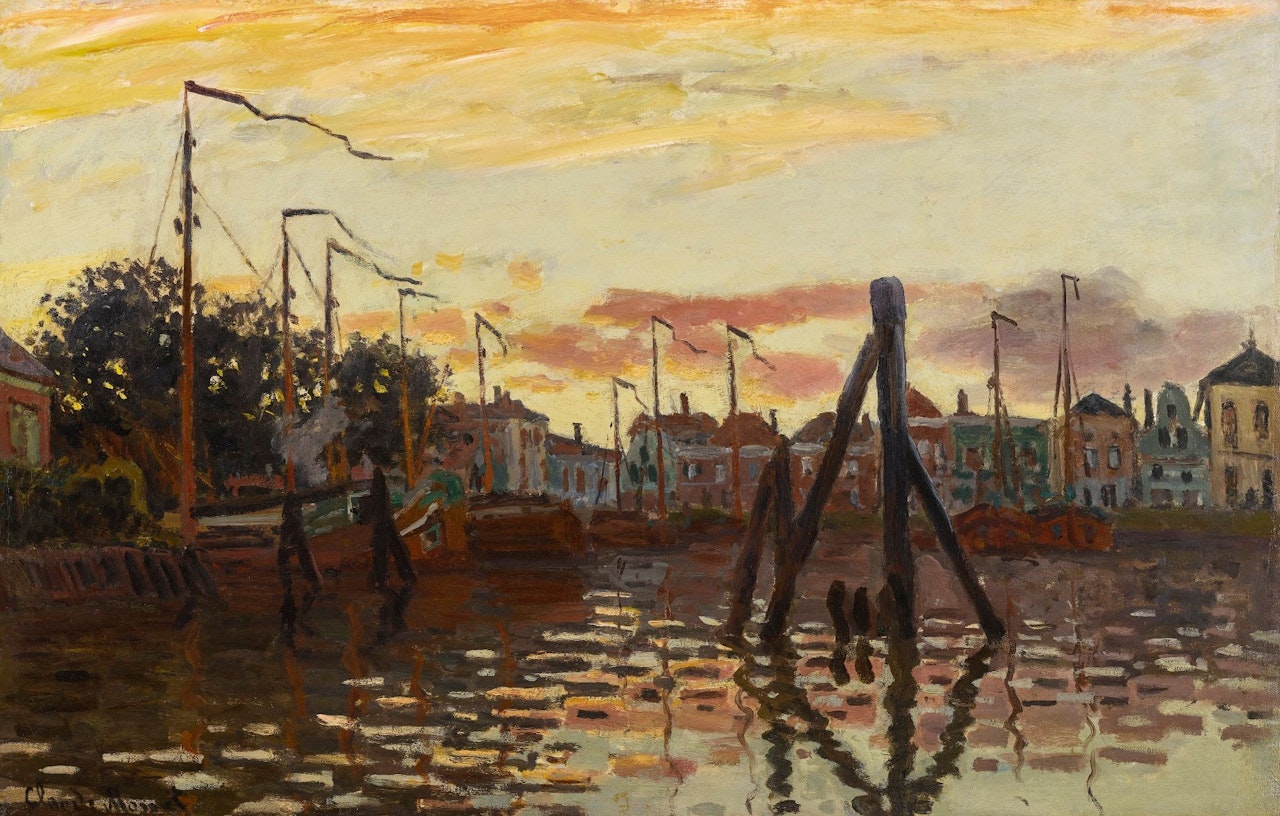 LE PORT DE ZAANDAM by Claude Monet