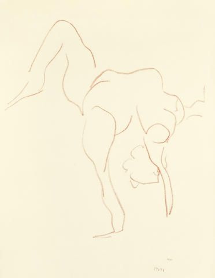 Plate 413 from 'Danseuses Acrobates' by Henri Matisse
