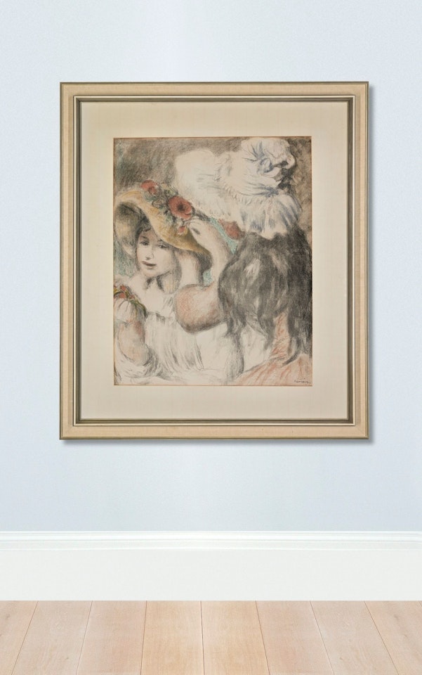 LE CHAPEAU ÉPINGLÉ, DEUXIÈME PLANCHE (DELTEIL, STELLA 30) by Pierre-Auguste Renoir