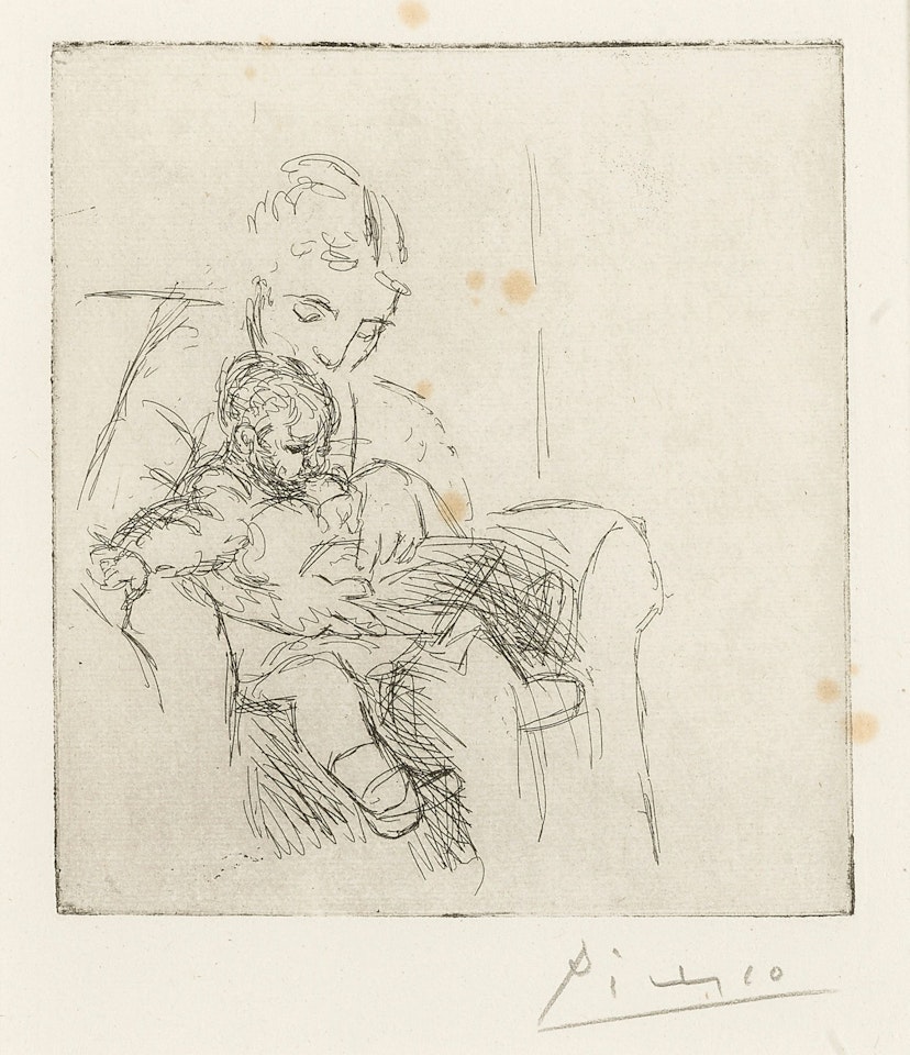 MÈRE ET FILS (OLGA ET PAULO) (B. 50; BA. 67) by Pablo Picasso