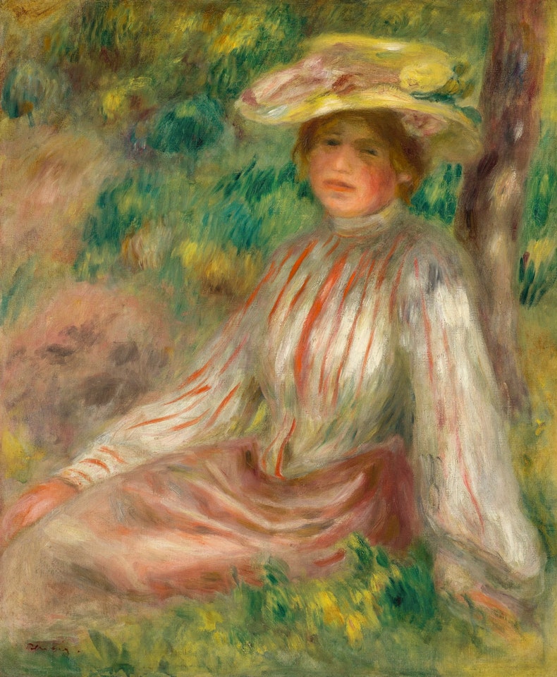 FEMME AU JARDIN by Pierre-Auguste Renoir