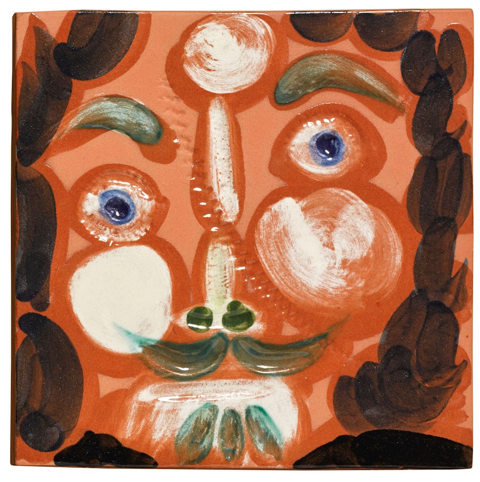 VISAGE AU TRAIT OBLIQUE (ALAIN RAMIÉ 587) by Pablo Picasso