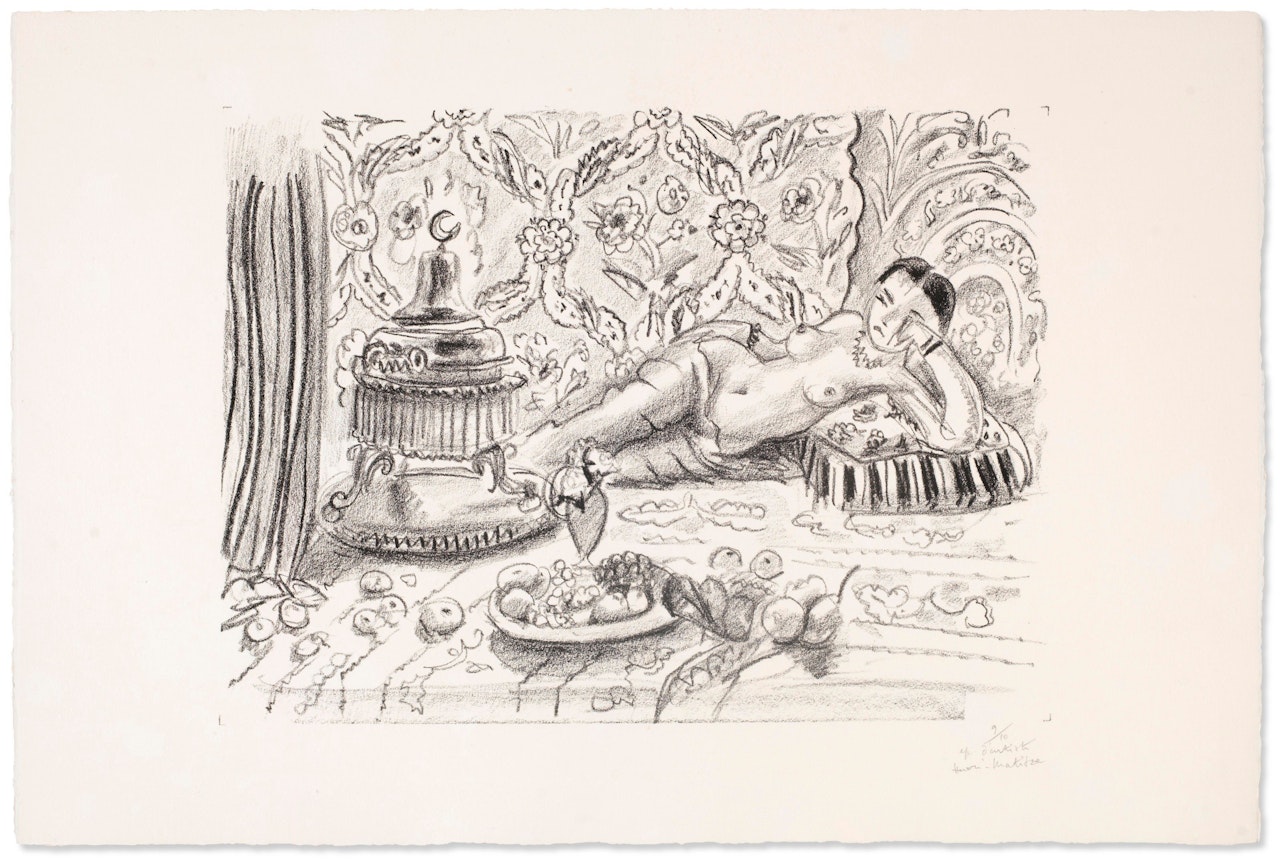 Odalisque, brasero et coupe de fruits by Henri Matisse